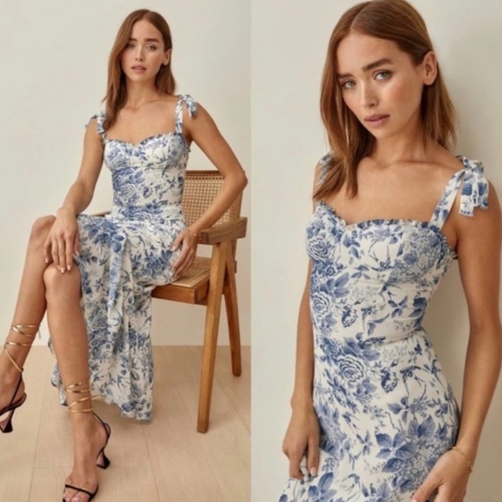 Reformation Nikita dress in Pompadour